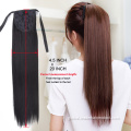 China Pure Color Silk Straight Clip-In Ponytail Hair Extension Supplier